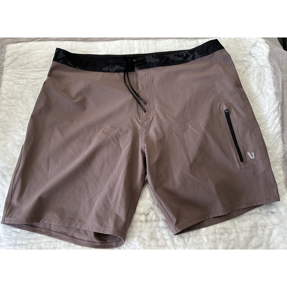 Vuori Shorts Mens Board Infinity Swim Surfer Beach Shorts V383 Wine Color 38